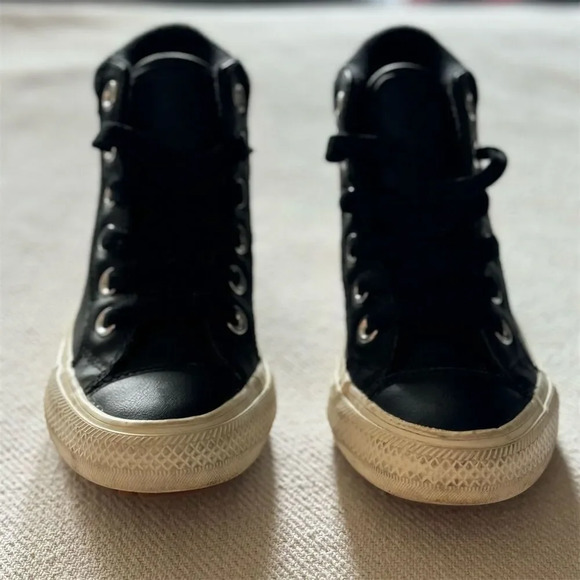 Converse Chuck Taylor All Star PC Boot Hi Junior Black/Caramel Size 13 - Picture 9 of 11